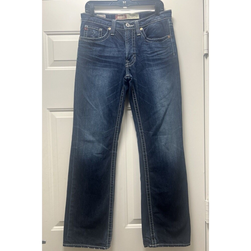 Big Star Pioneer Mens Jeans 31x32 Dark Wash Regular Bootcut Thick Stitch Y2K EUC